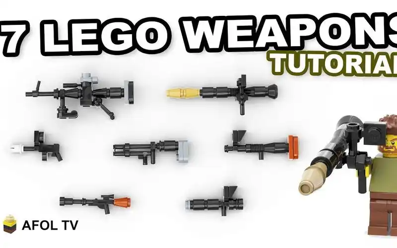 乐高moc教程迷你武器枪支拼搭指南