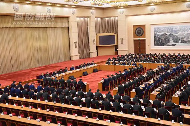 3月3日,十二届全国人大五次会议解放军代表团在京西宾馆成立.