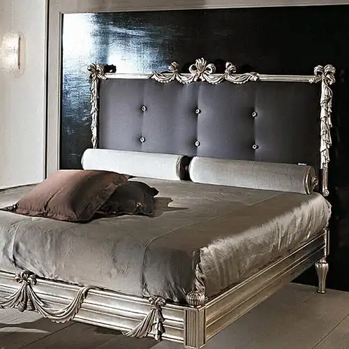 欧式床新古典床简欧花卧室家具实木双人18m床美式风格