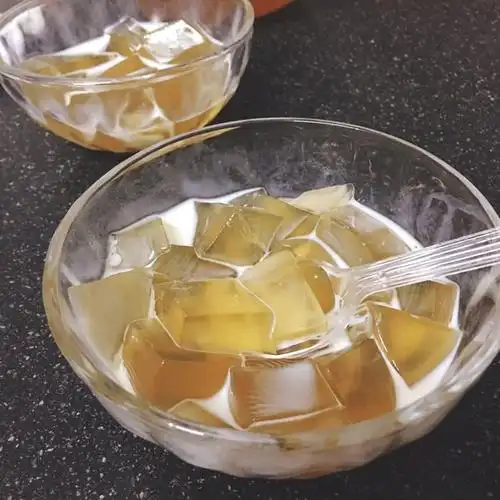 弹起床做的海底椰雪梨菊花膏