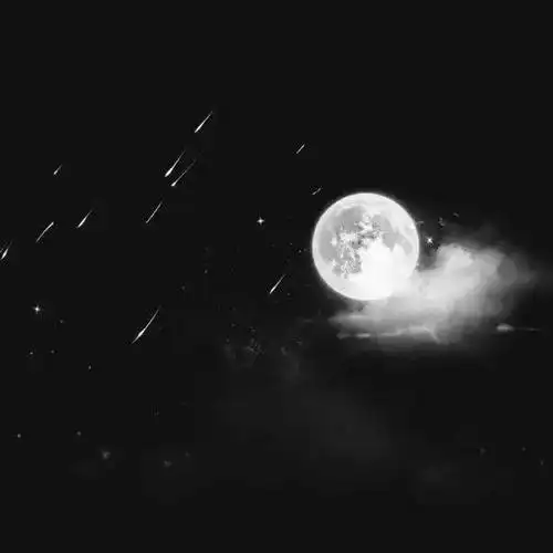 黑白系朋友圈背景图