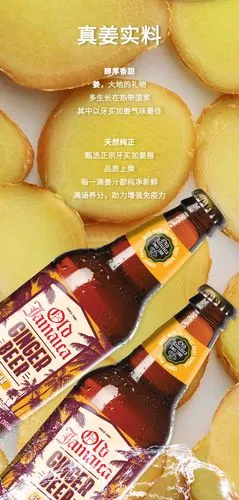 加拿大原产进口,提神必备:355mlx8瓶 傲汽 old jamaica 姜汁汽水饮料