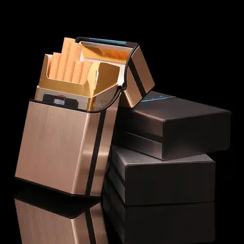 男士烟盒 金属塑胶烟盒 电子烟盒 礼品盒 创意磁扣 定做logo