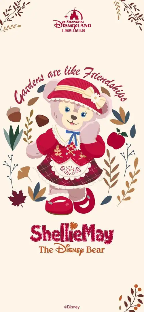 达菲和它的朋友们雪莉玫壁纸背景