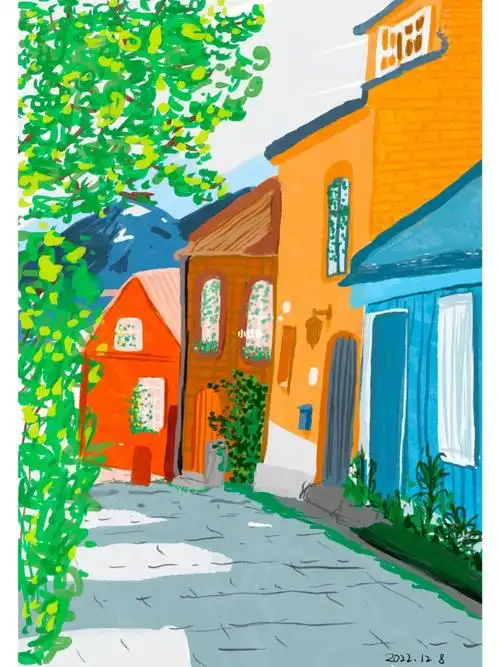 速写实验室  #小雨手绘团练30天  #ipad画画  #透视练习  #procretee