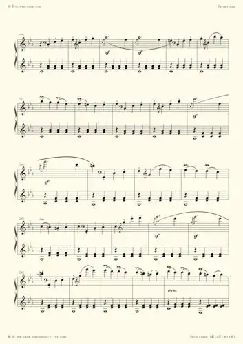 钢琴谱 - 悲怆奏鸣曲第一乐章(贝多芬)