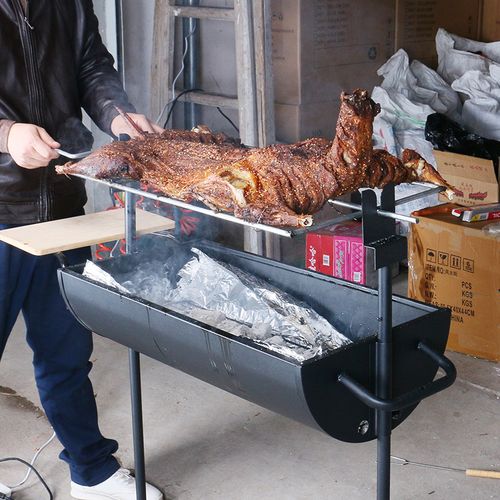 烤全羊炉大号加厚烧烤炉户外无烟木炭烧烤5人以上烤乳猪羊腿烤架
