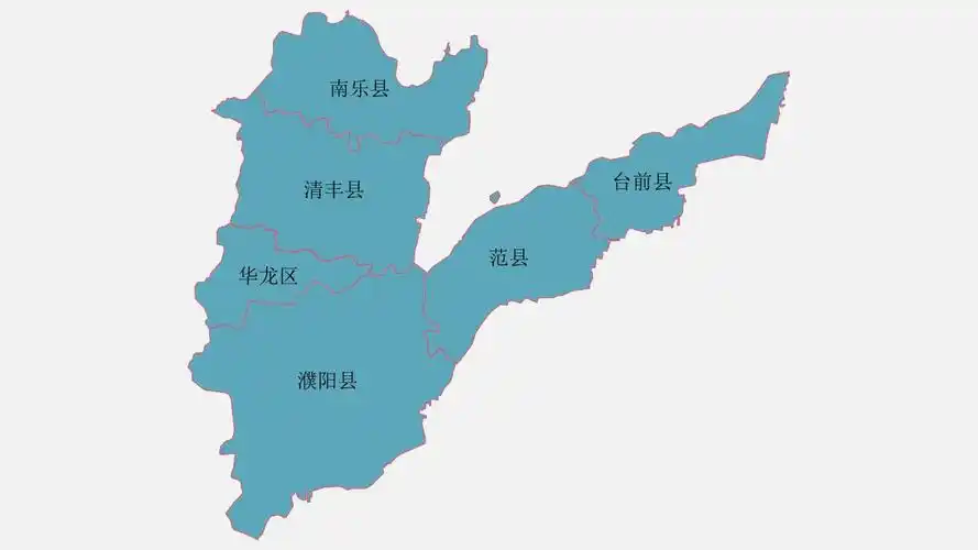 濮阳地图高清全图矢量可编辑全市各县区行政区划地图