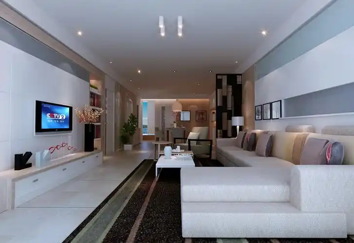 现代简约三居室125平米17万-保利东江首府装修案例-广州房天下家居