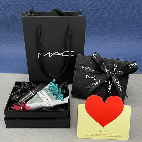 专柜正品mac魅可纸袋口红礼盒包装礼品袋唇膏礼品袋