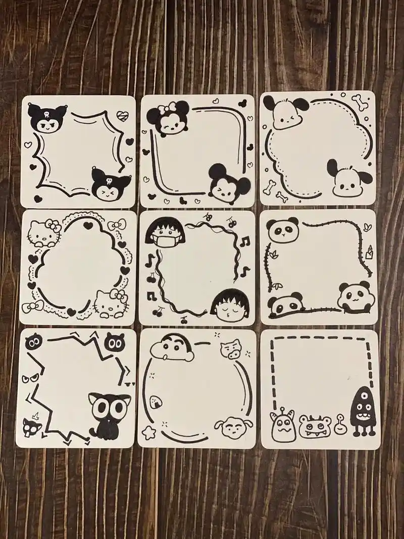 手帐边框|简笔画|卡通边框|手抄报必备.#简笔画 #每日一画 - 抖音