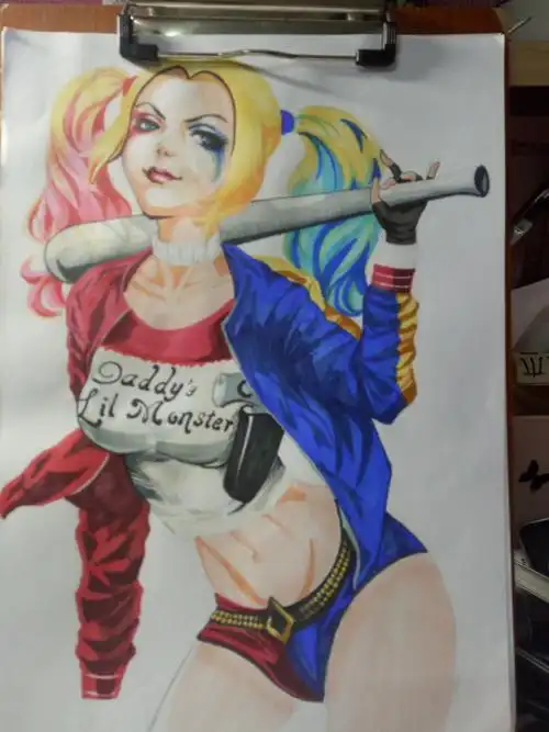手绘小丑女—过程