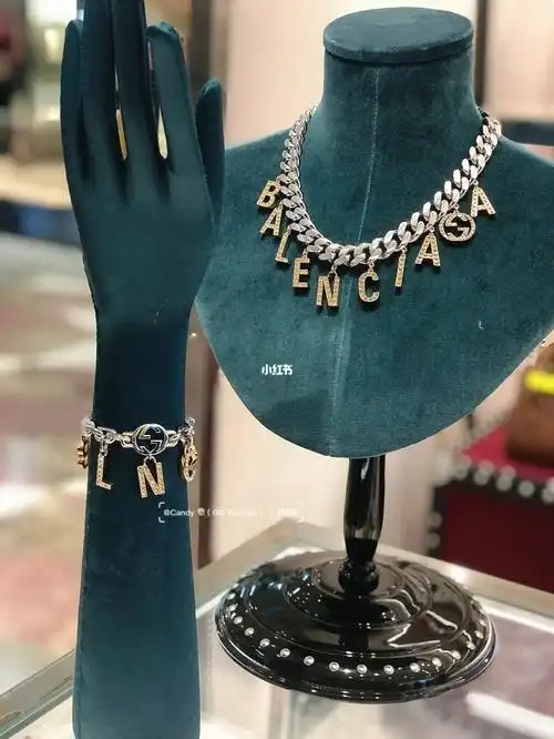 guccixbalenciaga联名项链和手链也太酷了