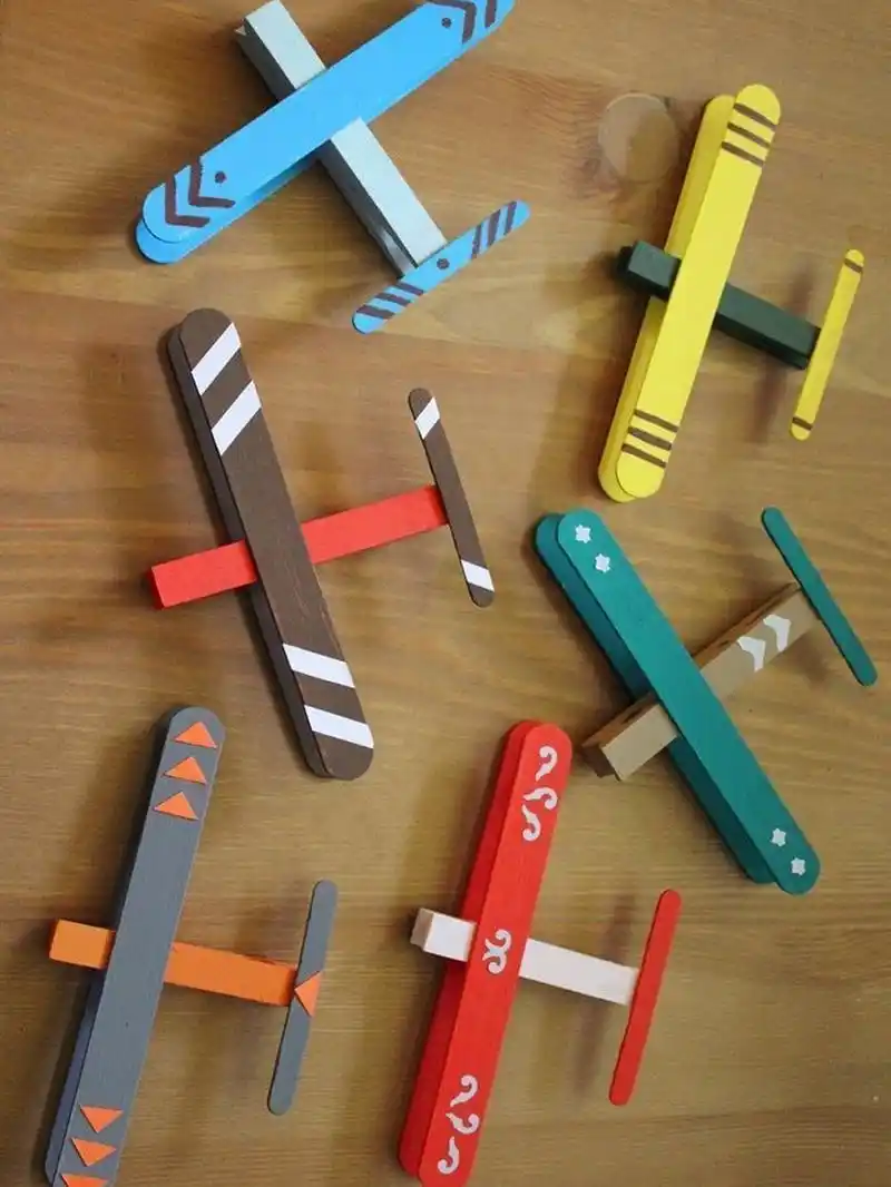 用冰棍棒做出来的亲子手工太可爱了 收藏 图片来自pinterest #亲子