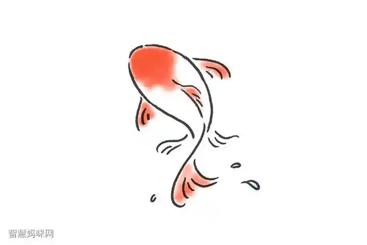 锦鲤怎么画简笔画q版