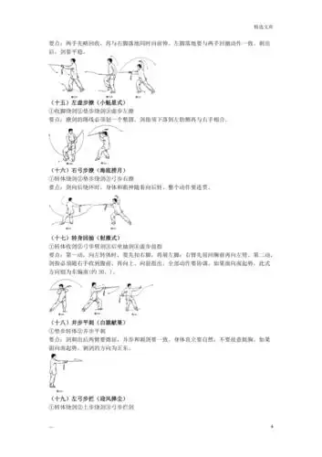 32式太极剑图谱