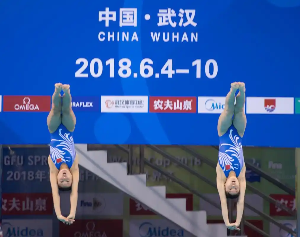 跳水——世界杯:女子双人十米跳台赛况(8)
