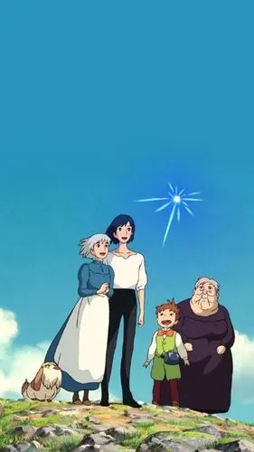宫崎骏电影哈尔的移动城堡手机壁纸