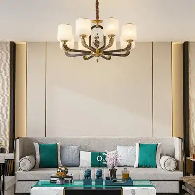 欧普照明新中式中式轻奢大气简约现代灯具灯饰套餐客厅吊灯