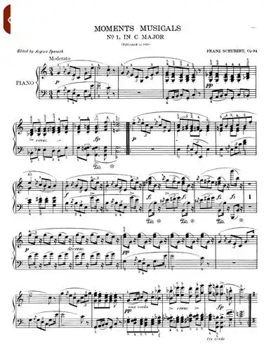 舒伯特6首音乐瞬间 6 moments musicaux, op.