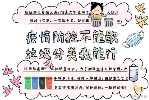 疫情防控不能歇 垃圾分类我能行手抄报