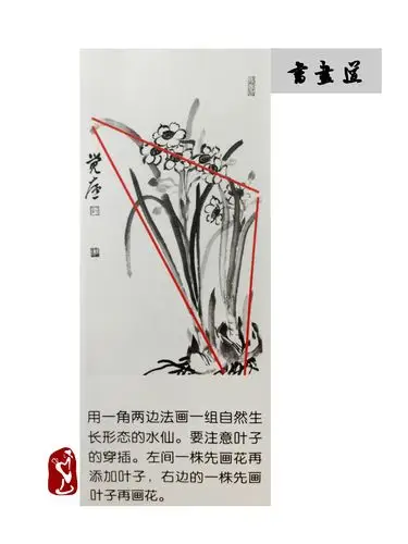 『 国画入门教程——水仙画法 』供书友们参考