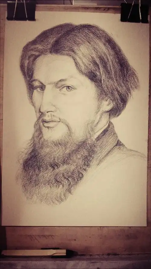 一个胡子大叔临摹练习