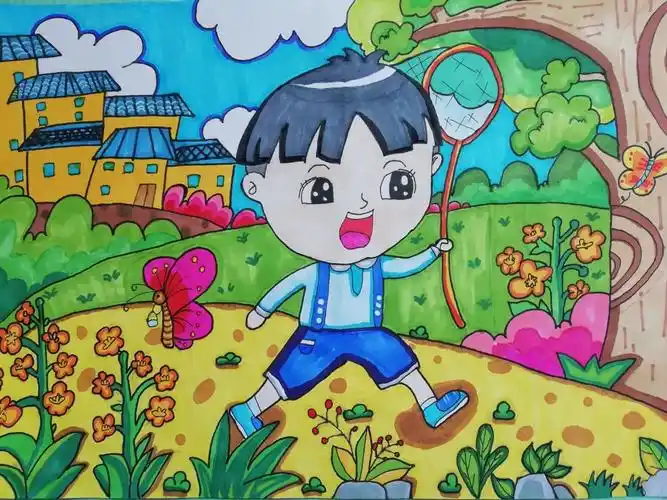 新洲区《画春天》绘画微画展