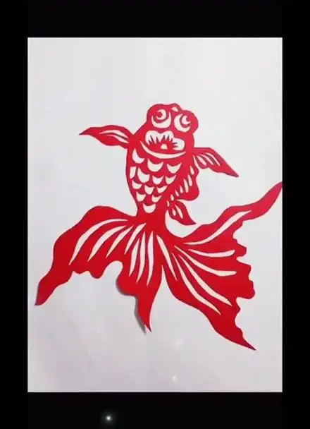 我像只鱼儿在你的荷塘,剪纸鱼,年年有余年年有鱼剪纸