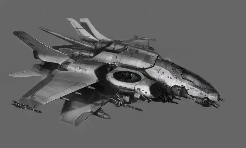 未来为了战争而研发出来的强大战机对于网友来说科幻又神秘