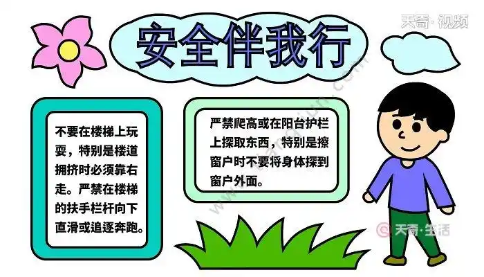 一二年级安全手抄报 一二年级安全手抄报怎么画
