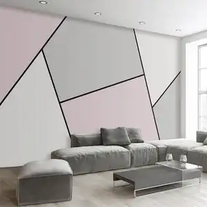 电视背景墙纸几何图案图片