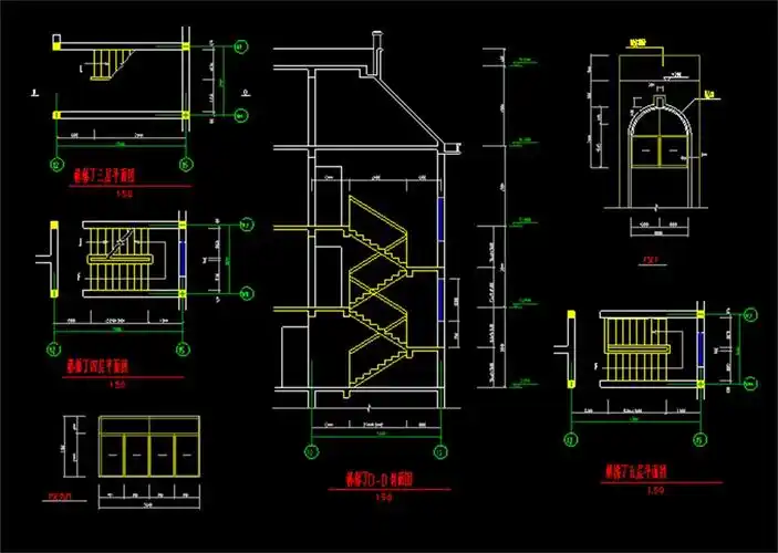 cad图库 全屋定制cad图纸 cad图纸 > 办公楼cad建筑施工图 素材图片