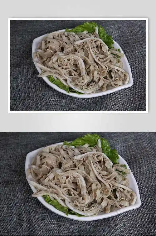 美味新鲜牛百叶火锅食料食物图片