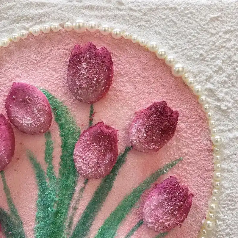 希望点赞的你每天都好运连连#石英砂肌理画 #手工diy - 抖音