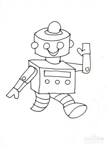 机器人总动员简笔画
