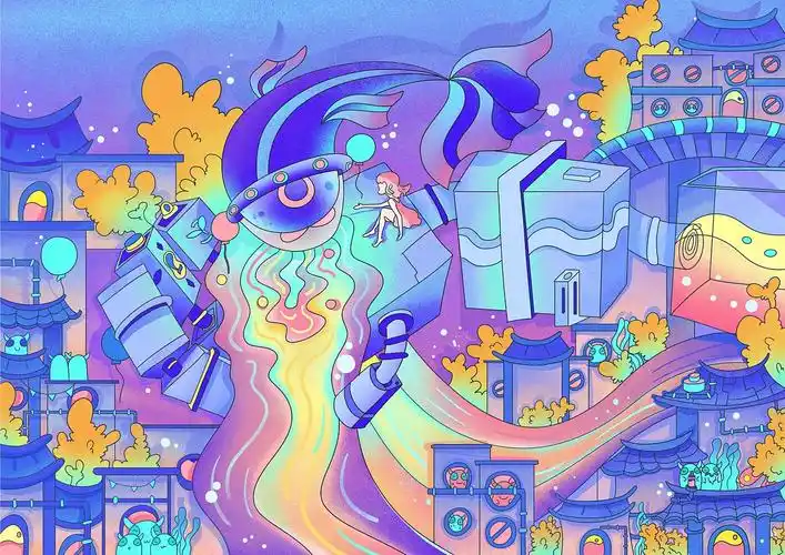 科技未来|插画|艺术插画|笏尾 - 原创作品 - 站酷 (zcool)