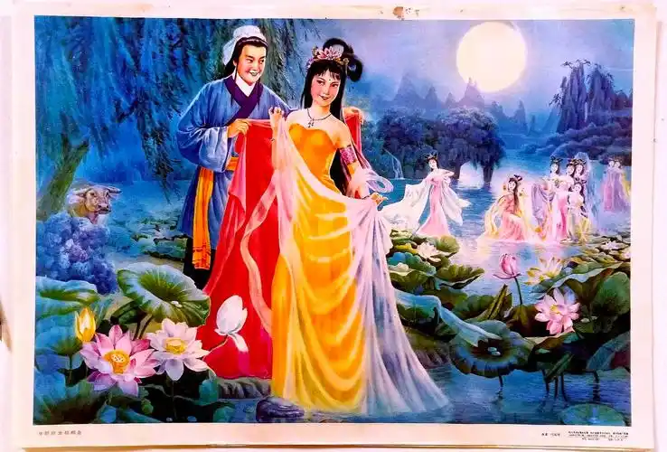 图9牛郎织女图8八仙过海图7画中人图6七仙女图5嫦娥与后羿图4嫦娥奔月