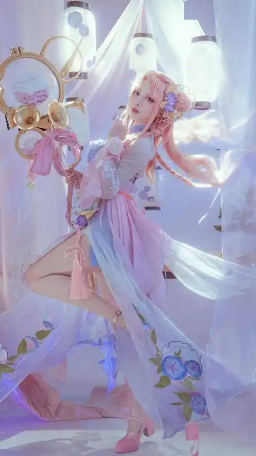 67cosplay丨王者荣耀:王昭君乞巧织情,夜悬长丝寄托相思_谷人黛_新