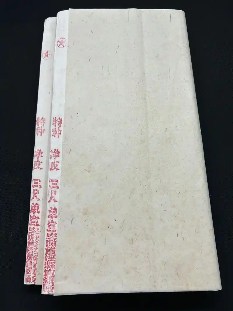 80年末红星宣纸三尺特种净皮老宣纸.80年代的特皮,这年份特 - 抖音