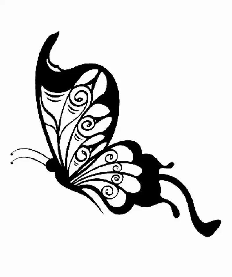 [蝶恋花]黑白剪纸刻纸底稿