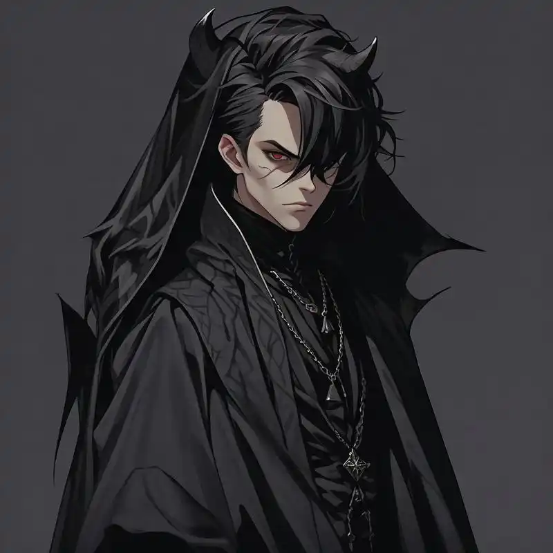 看看这组冷酷帅气的恶魔男生头像吧!