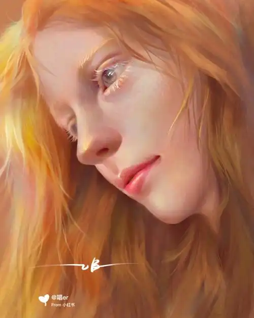 人像厚涂练习带过程解析