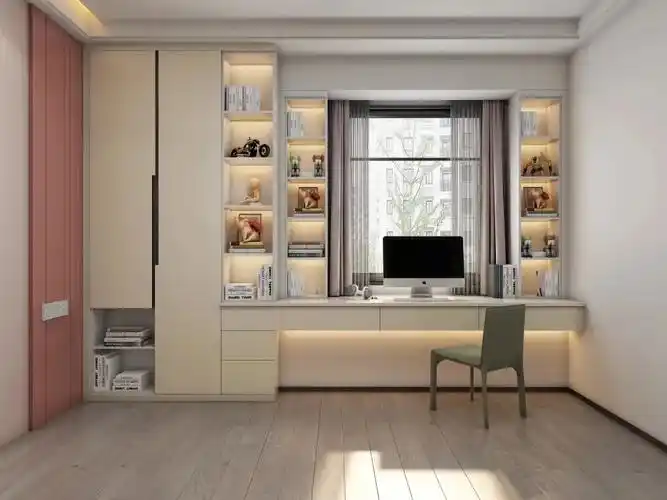 金钥匙家居爆款设计飘窗书桌的搭配太完美了