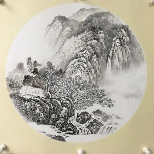 张武彬扇面小品山水