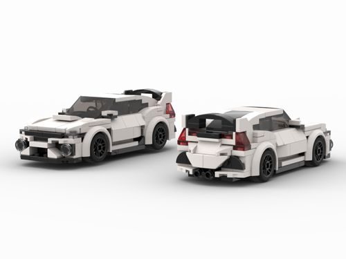 qf moc汽车模型适用乐高积木本田思域type r  跑车拼装玩具33428