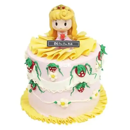 爱洛公主蛋糕 女孩蛋糕 复古手绘蛋糕