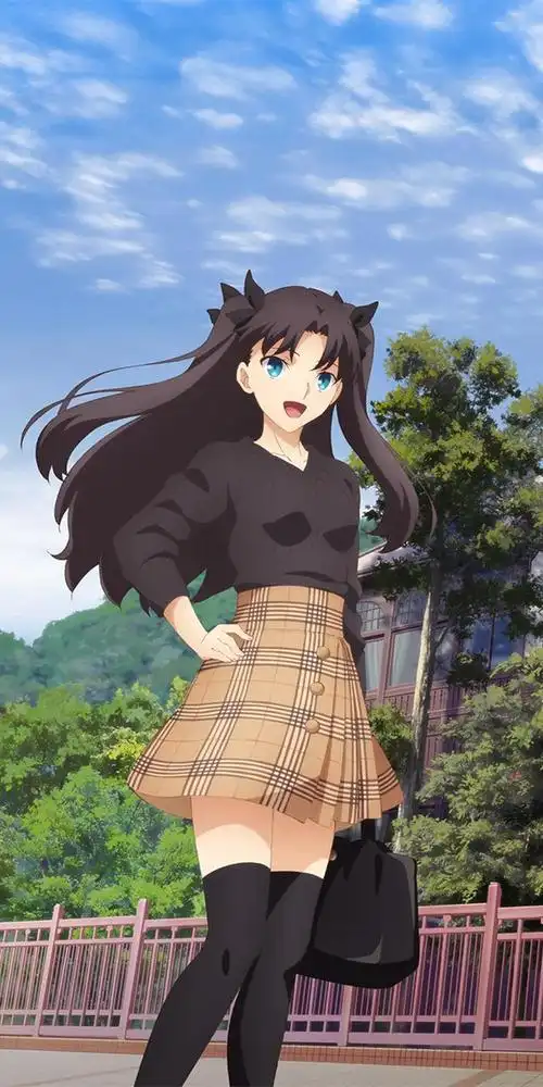 《fatestay night》远坂凛,脖子以下全是腿的筋肉魔法少女,壁纸