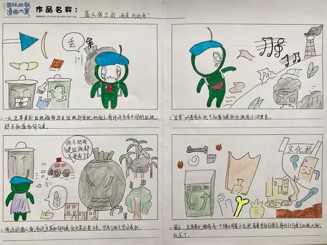 我校环保四联漫画大赛取得圆满成功