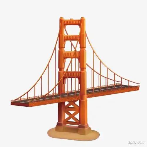 卡通桥梁矢量图下载